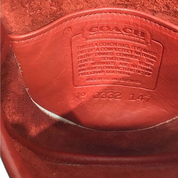 Coach Vintage Red Mini Crossbody Belt Bag Style #9826 - Picture 3 of 13